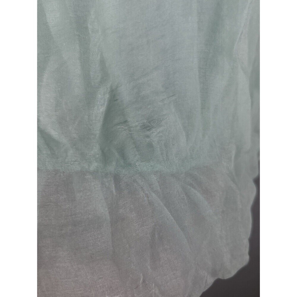 Lola Women's Blouse Green Silk Lace Long Sleeve Top Sz S / M  Made in Italy - Picture 12 of 13